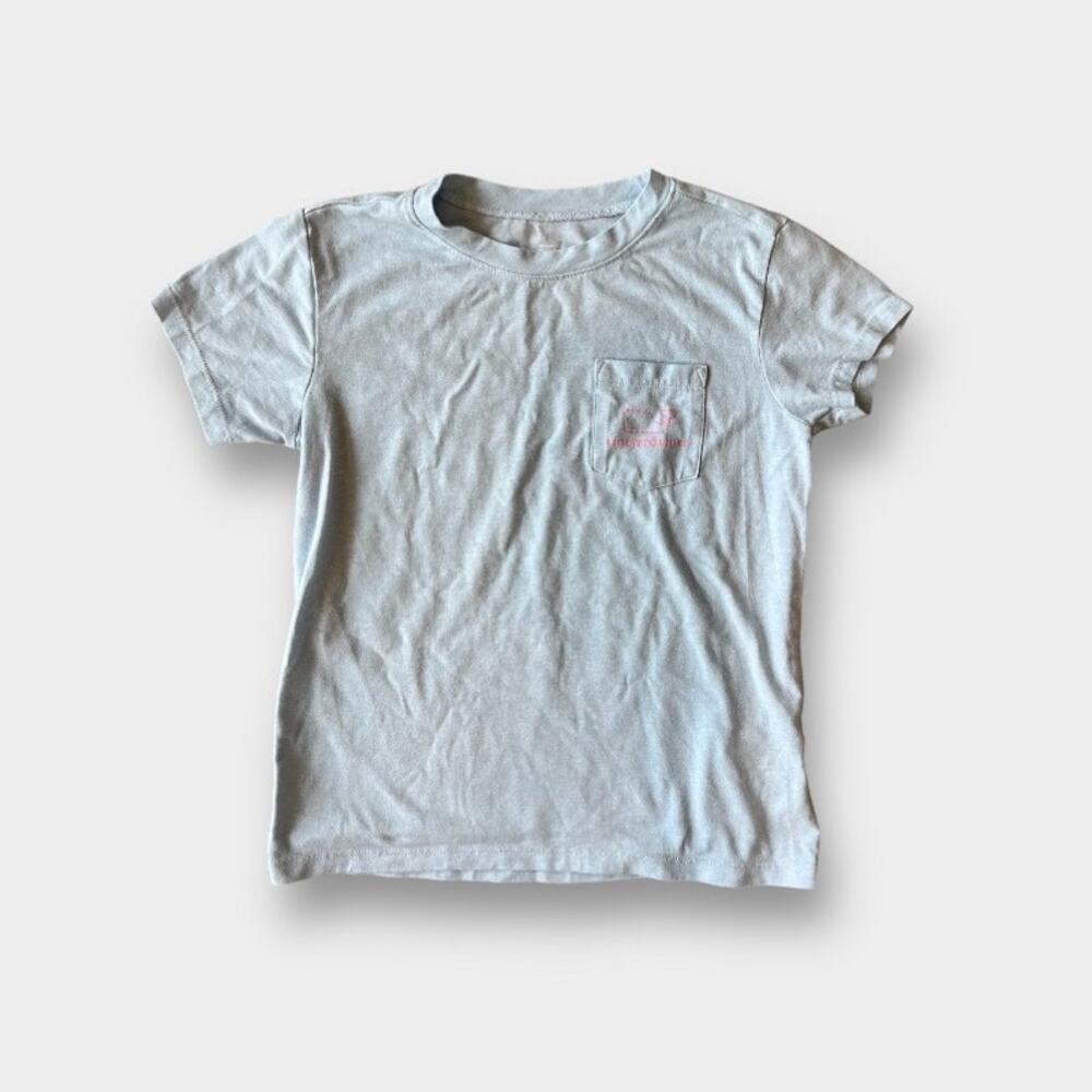 Vineyard Vines Vintage Whale Edgartown Pocket Tee Shirt S 7-8